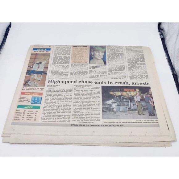 Vintage Tuesday September 2nd 1997 Newspaper Death Of Diana CECIL WHIG Maryland - Picture 3 of 7